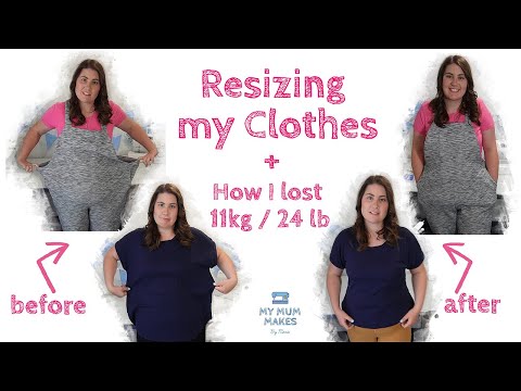 ALTERING LARGE CLOTHES AFTER WEIGHT LOSS | Lose Weight New Years Resolution 2023