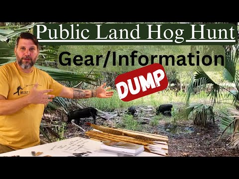 Florida Public Land HOG hunt: GEAR / Information Dump