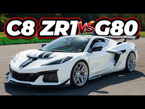 1064HP C8 ZR1 vs 800HP AWD G80 M3! (NO PREP DRAG Challenge)