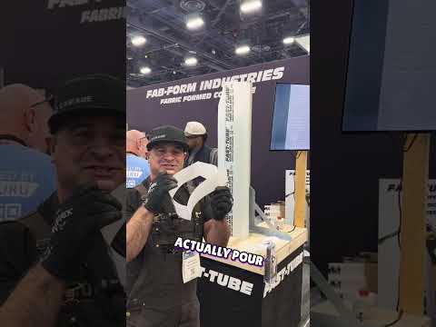 Fast-Tube Concrete Pouring: Revolutionary Construction Tool! #shorts