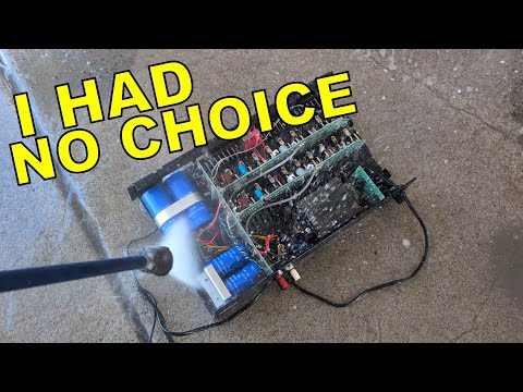 EBAY SCAM POWER AMP GETS POWER WASHED AND I CAN'T FIX IT
