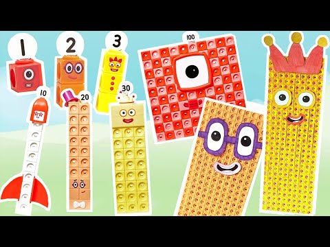 Numberblocks 1-30 Times Tables Compilation | Numberblock Mathlink Cubes Multiplications