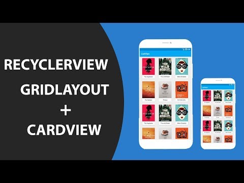 Recyclerview + Cardview with GridLayout | Android studio tutorial