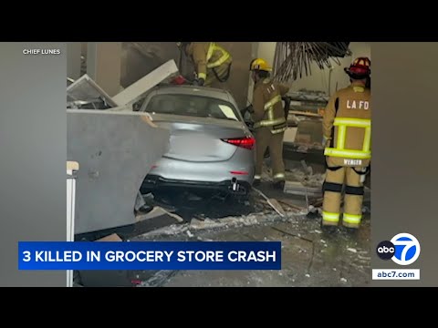 2 employees, customer killed after car crashes into 99 Ranch Market in Westwood