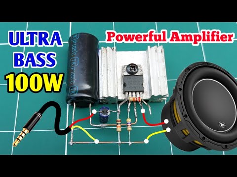 TDA2030 Powerful Ultra Bass Amplifier. 100W DIY Amplifier. Upgrade Circuit Diagram.