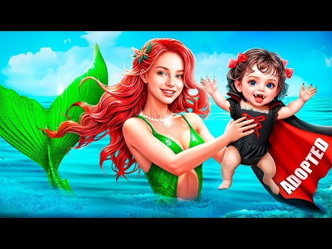 Nerd Wished to Become Dark Mermaid! I Was Adopted by Mermaid and Vampire!