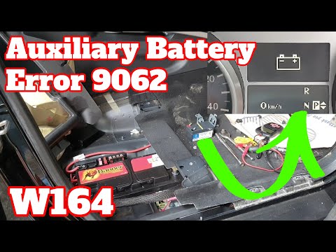 Mercedes ML320 Battery warning and error 9062... Fault finding and repair.