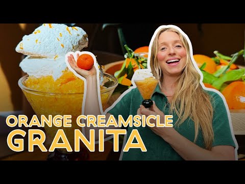 Molly makes a Satsuma Granita with COCONUT CREAMSICLE CREAM!!!
