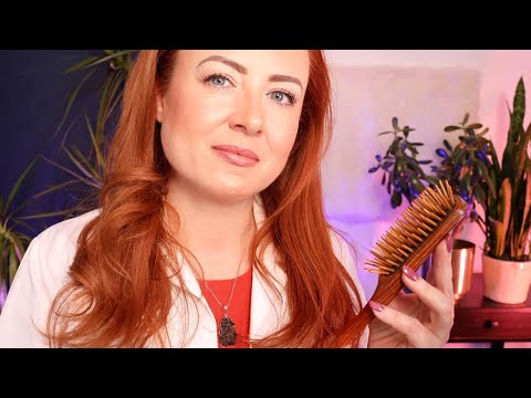 ASMR Head Massage 🌟 Oiling & Hair Brushing 🌟 Deep Sounds for Sleep