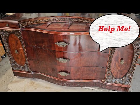 Restoring a Beautiful Vintage Mahogany Dresser