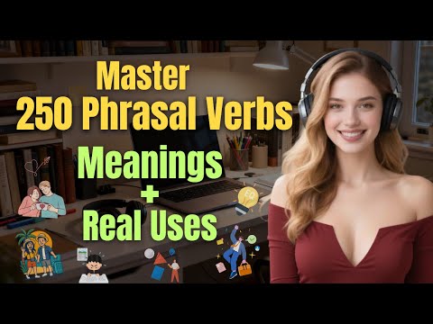 Learn 250 Common Phrasal Verbs: Meanings, Uses & Real Examples | English Fluency Marathon