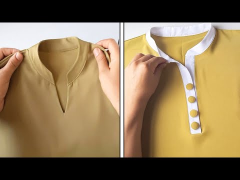 2 sewing tricks and tips for beginners great for collar neck design. kurti design