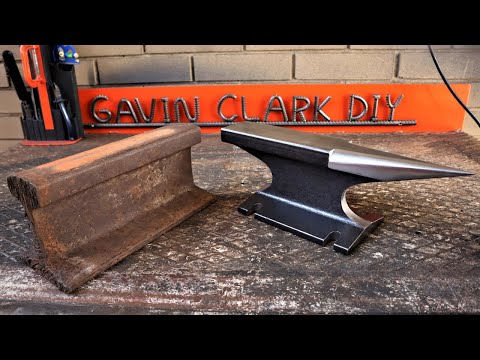 I turn a Railroad Track into an Anvil - using an Angle Grinder.