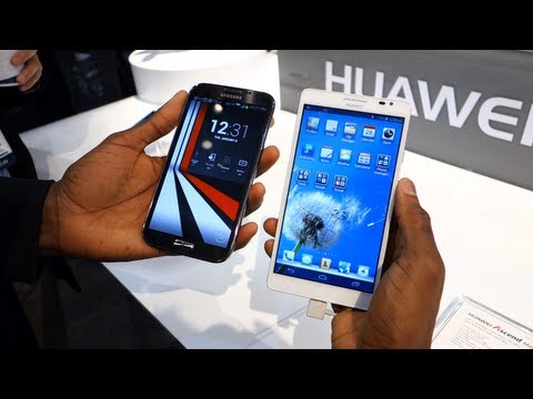 Huawei Ascend Mate Size Comparison at CES 2013!
