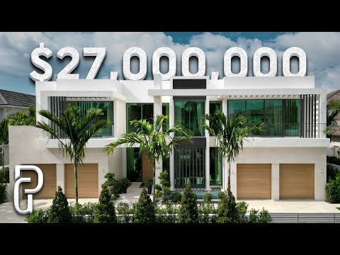 Inside a $27,000,000 WATERFRONT Mansion in Southern Florida! | Propertygrams house Tour