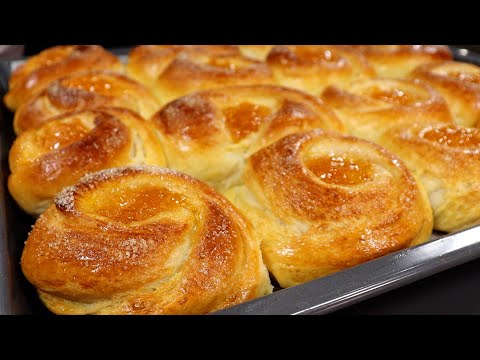 Fluffy Buns with Jam What do I add to the dough to make them TENDER and SOFT?