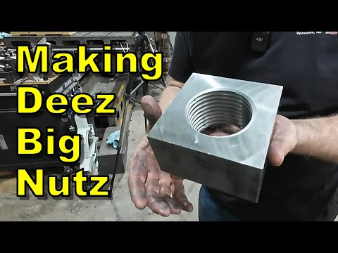 I Made Big Square Nuts Using Only Manual Machines