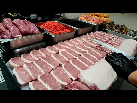 26-Year Pork Cutlet Master! Unbelievable Black Pink Cheese Pork Cutlet – Popular Korean Food