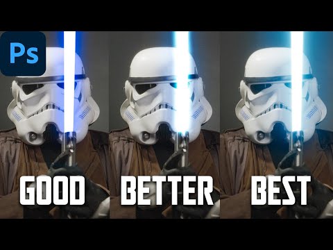 How to Create an Epic Lightsaber Blade in Adobe Photoshop | Step-by-Step Tutorial