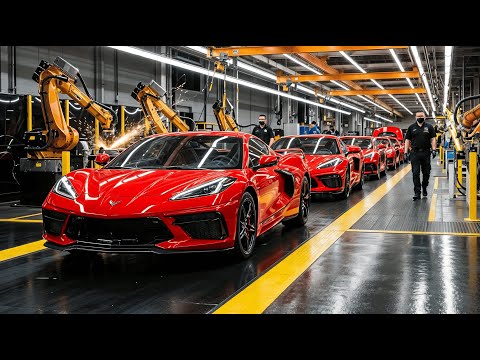 Inside the Corvette C8 Production Line: Full Factory Build in 4K
