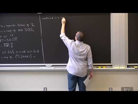 Lecture 20: Compact Operators and the Spectrum of a Bounded Linear Operator on a Hilbert Space