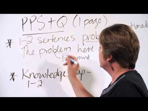 Thesis Writing: PPS&Q, writing fluency and overcoming procrastination