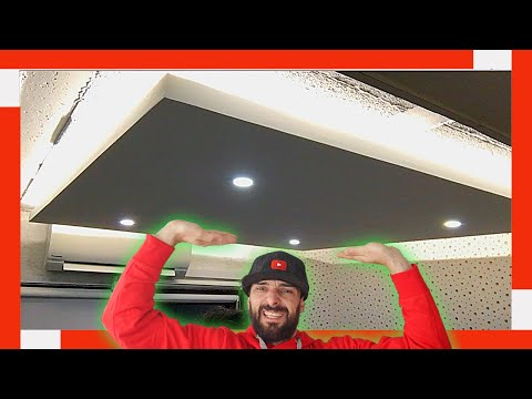 🔥 How to Mount PLADUR Ceiling with INDIRECT LIGHT ▶ ︎ DRYWALL