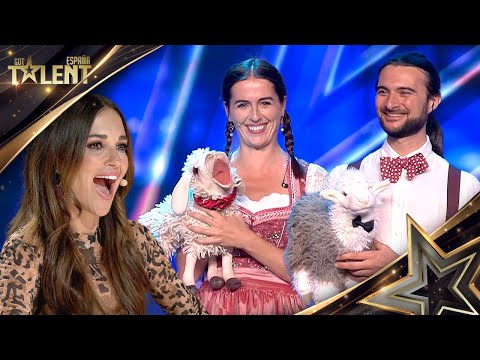 VENTRILOQUISM of another level, with cute little sheeps! | Auditions 1 | Spain's Got Talent 2024