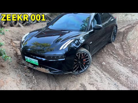 China 4x4 Tram Off-Road: Four-wheel drive ZEEKR 001 extreme off-road challenge! #cross #zeekr