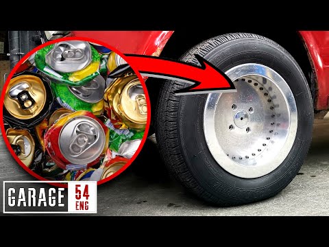 We recast aluminum drink cans into a wheel