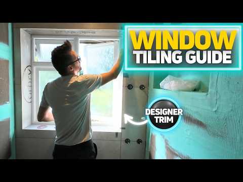 Master Tiling Around Windows With Reversed Tile Trim!