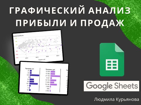 Графический анализ продаж и прибыли в гугл-таблицах