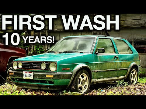 Abandoned VW GTI First Wash in 10 Years! Insane Barn Find Restoration
