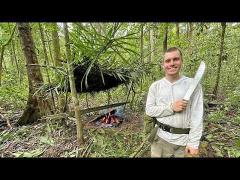 5 Days Solo Survival in the Amazon Jungle: No Food, No Water, No shelter