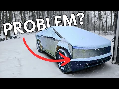 First Look at Tesla Cybertruck Snow Experience