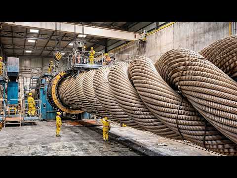 You Won’t Believe How These Massive Bridge Steel Cables Are Manufactured Inside Mega Factory