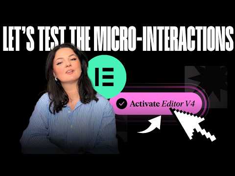How to Use Micro-Interactions in Elementor v4