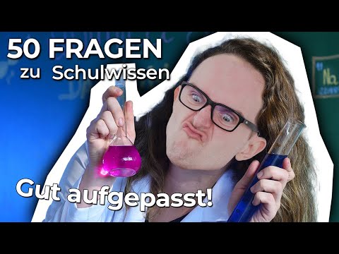 Hat wer die HAUSAUFGABEN gemacht?! | 50 Fragen zu Schulwissen