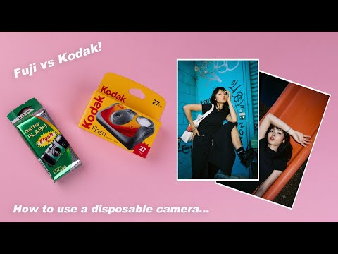 How to use a disposable camera (Kodak vs Fuji)