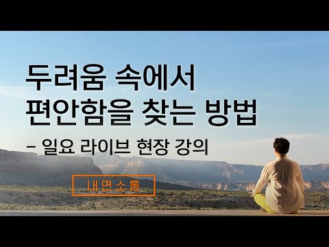 괴로움 속에서 행복해지는 법 - 라이브 현장 강의