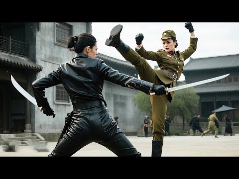 Challenge! Japanese female general challenges Chinese kung fu girl—didn’t expect a brutal defeat.
