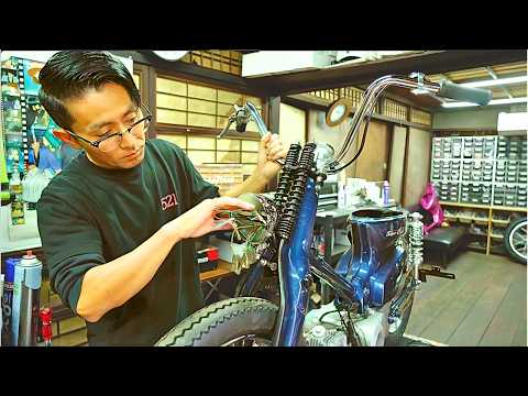 Rusty Super Cub Reborn as One-of-a-Kind Rolling Art | Full Teardown & Custom Build [GARAGE521]