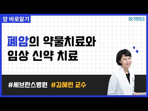 [웨비나] 폐암 항암치료 종류와 치료 시 주의사항 / EGFR, ALK, ROSE1, BRAF, KRAS, PD-1, 키트루다, 티센트릭, 임핀지 등(세브란스병원 김혜련 교수님)