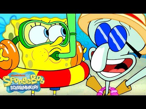 SpongeBob | 2 Stunden SpongeBob im Urlaub! 🏝️ | SpongeBob Schwammkopf