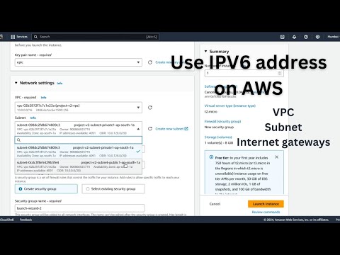How to use IPV6 Addresses on AWS resources | must watch