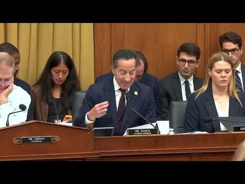 Ranking Member Jamie Raskin delivers opening remarks