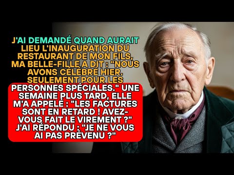 MA BELLE-FILLE A DIT : "ON N'INVITE QUE LES SPÉCIAUX" EN M'EXCLUANT... MA RÉPONSE L'A CHOQUÉE.