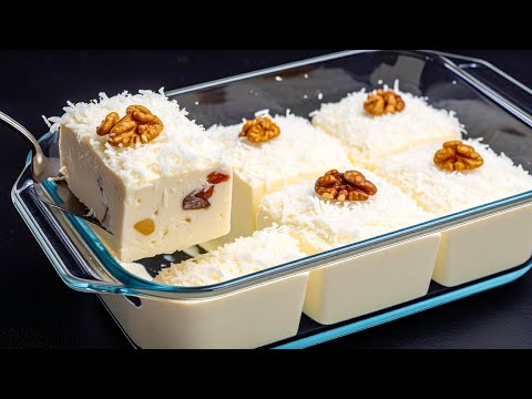 ❗NUR Milch und Kondensmilch! Blitzschnelles Dessert in 5 Minuten – ohne Ofen, Mehl oder Gelatine!