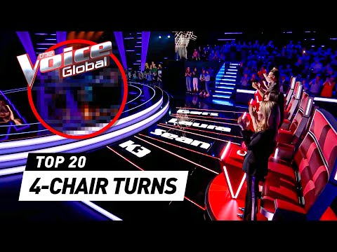 The Most EXTRAORDINARY 4-Chair Turns on The Voice Kids!