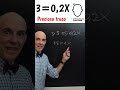 Did you know that solving 3=0.2X is this easy?